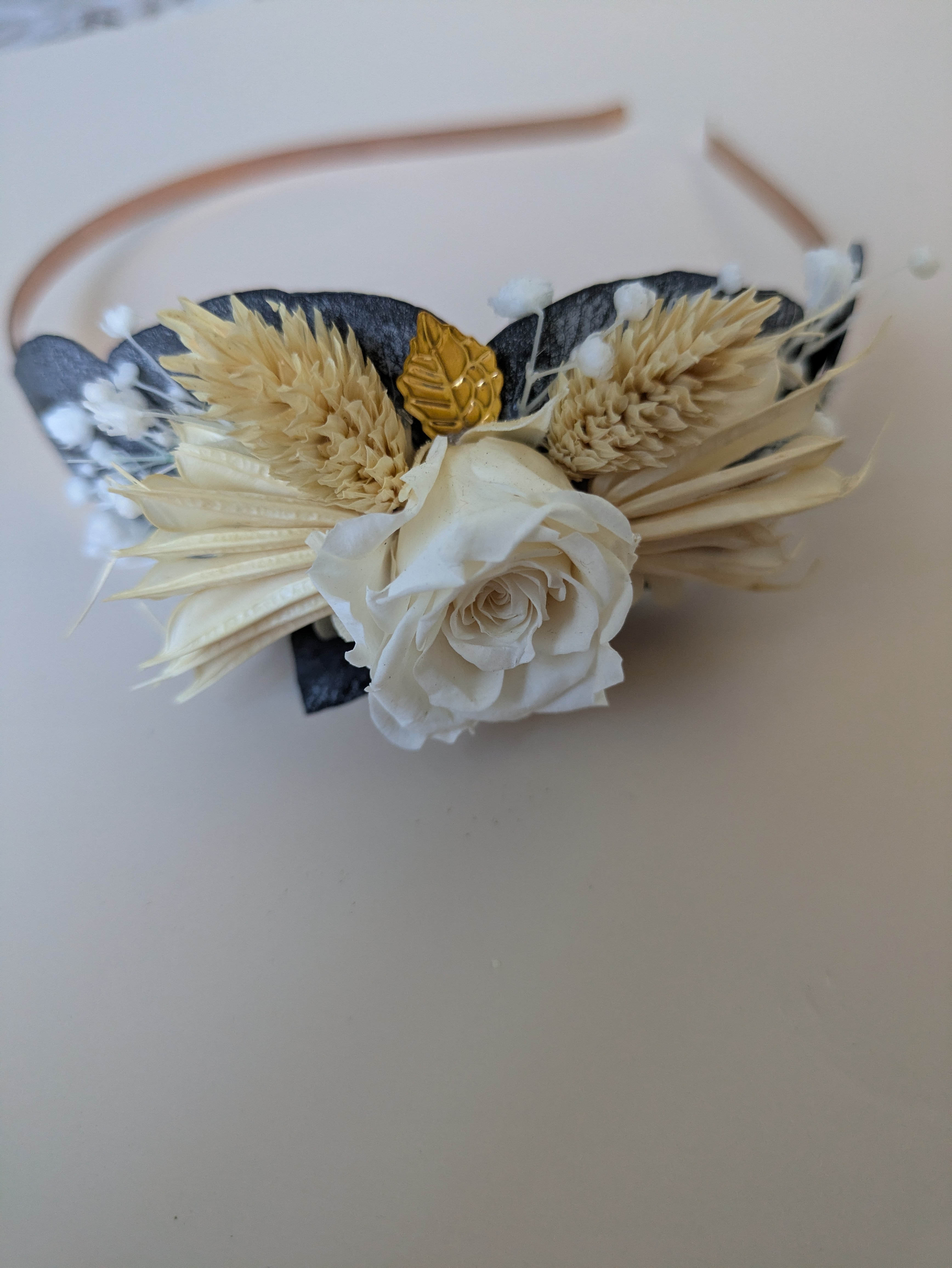 Serre- tête fleurs stabilisées 