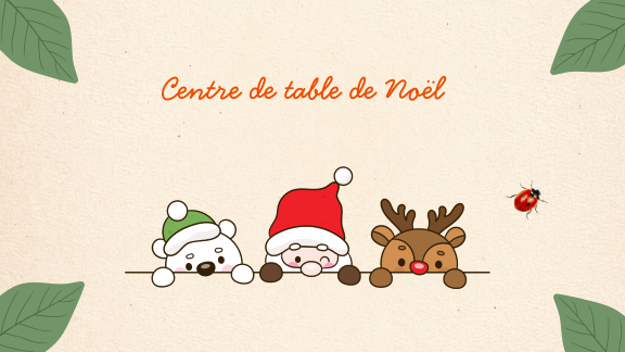 Image de l'atelier Atelier parent/enfant centre de table de Noël